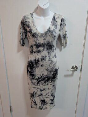 NEW Tie-Dye Bodycon Midi Pencil Dress
